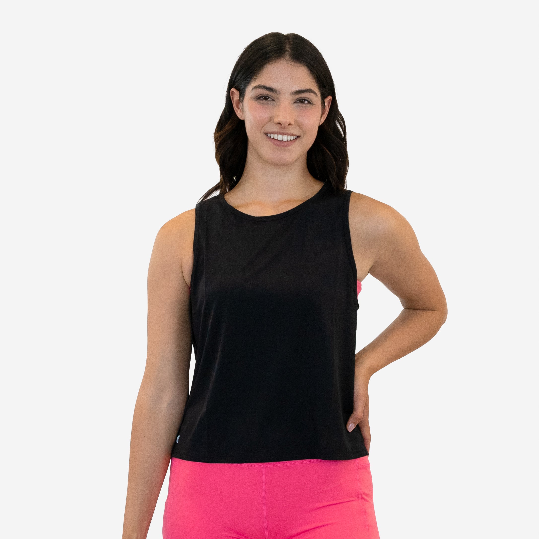 Open Back Tank - Black