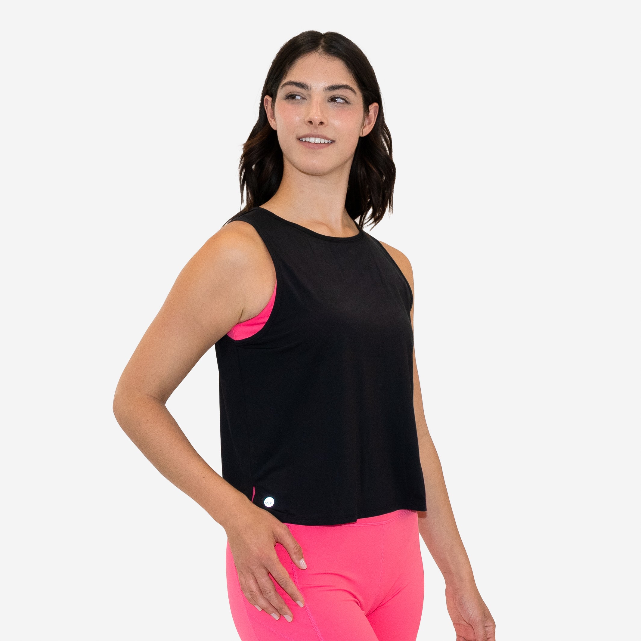 Open Back Tank - Black