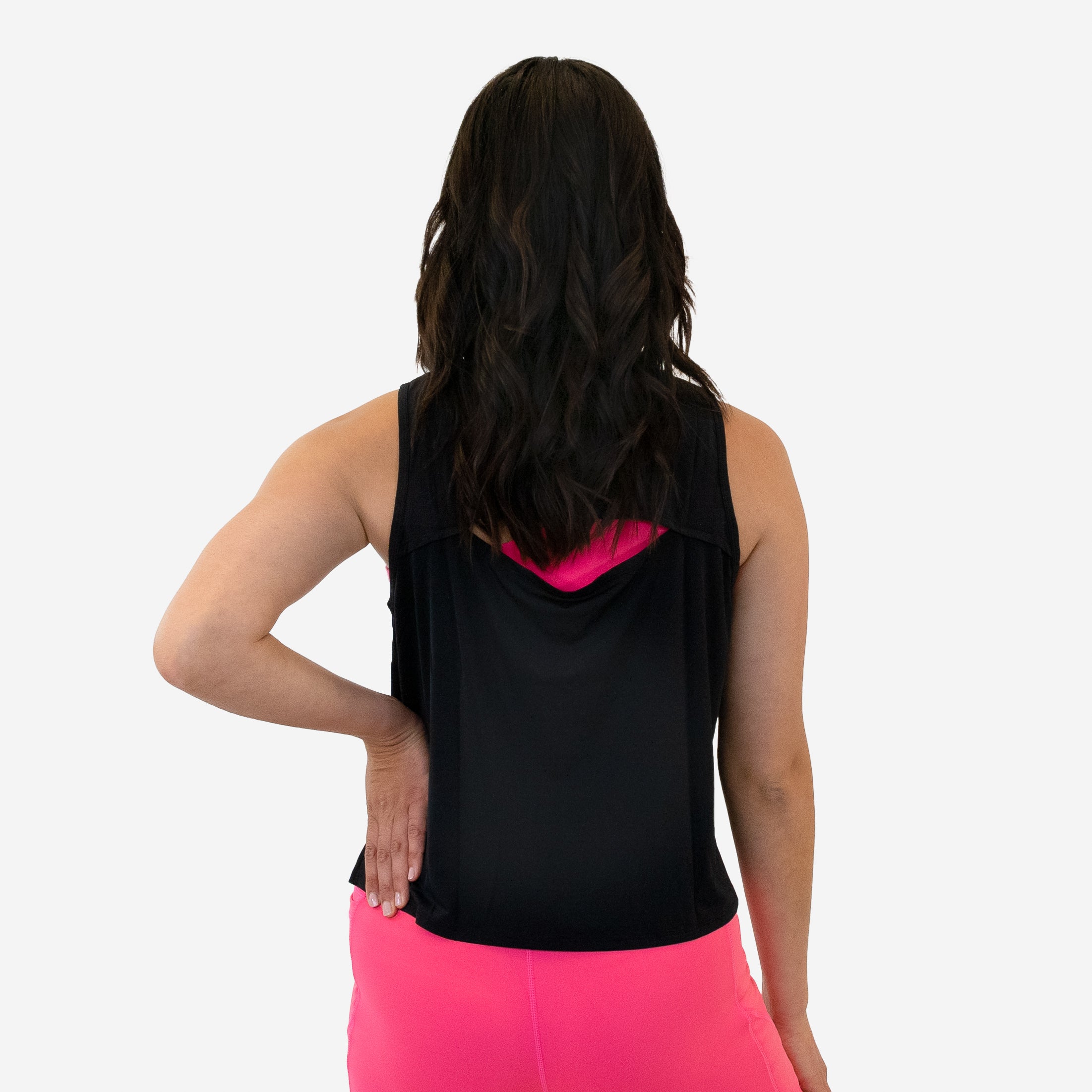 Open Back Tank - Black