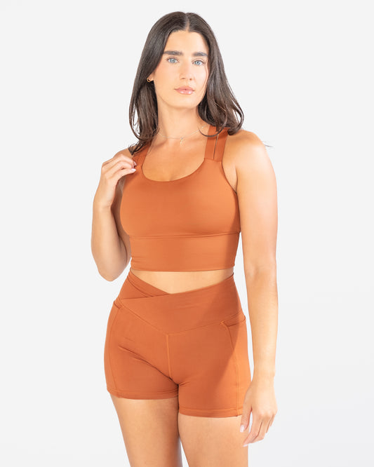Sierra Sports Bra - Copper - S ONLY