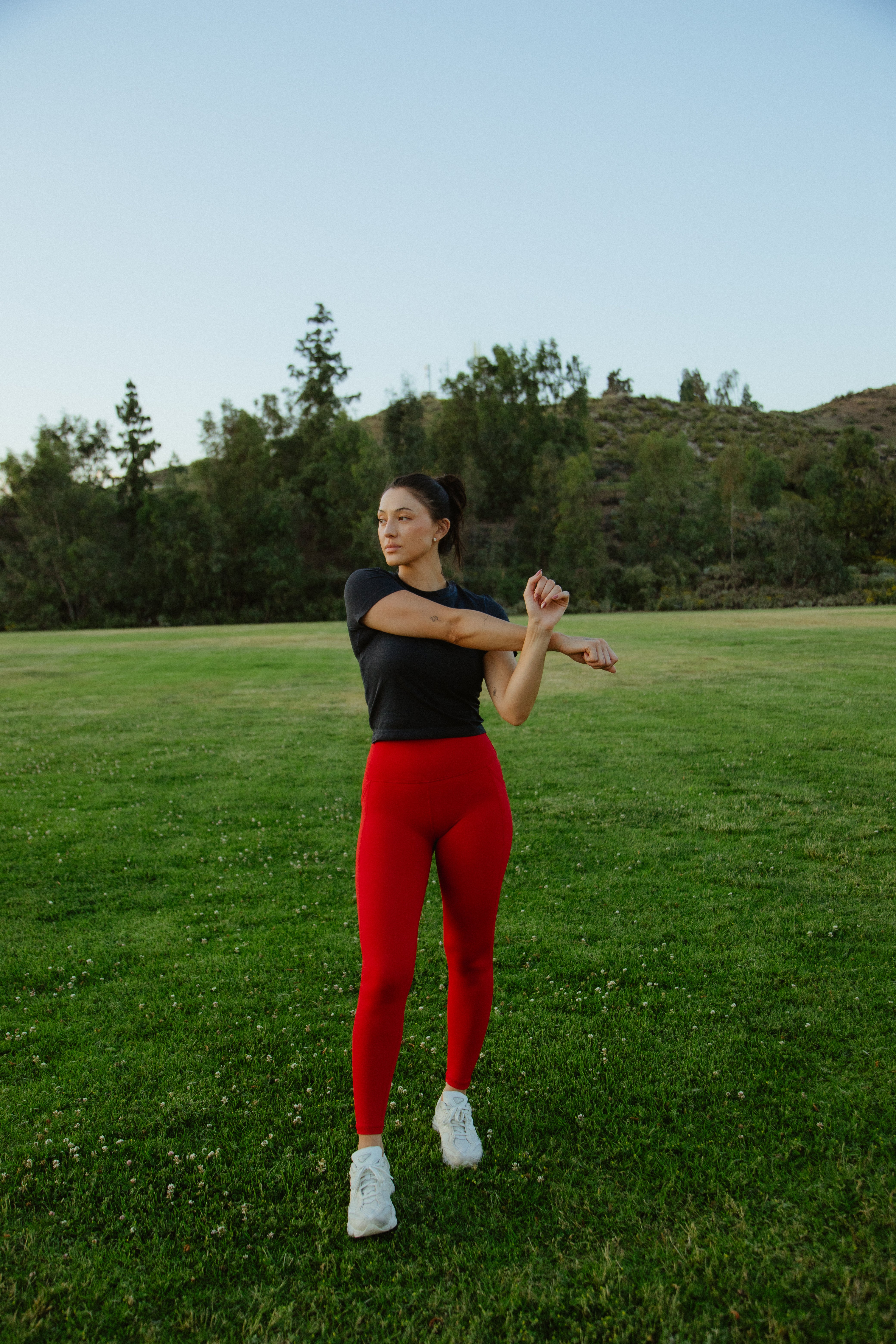 Lux Pace Leggings - Cherry | Senita Athletics