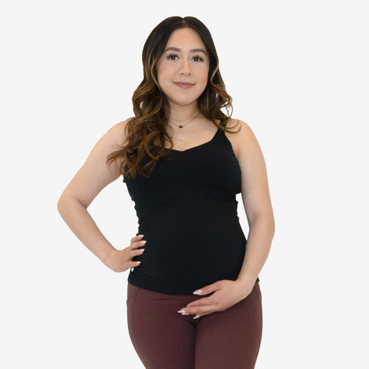 Bumpin' Maternity Tank - Mulberry – Senita Athletics