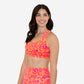 Skin Lattice Back Sports Bra - Tropical Paradise