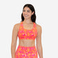 Skin Lattice Back Sports Bra - Tropical Paradise