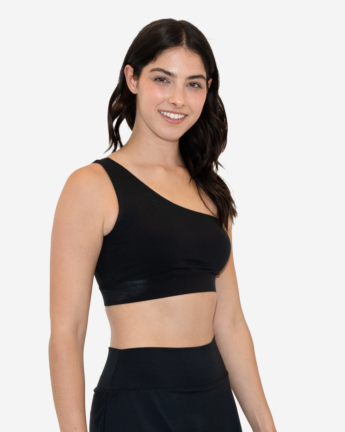Skin One Shoulder Bra - Black - FINAL SALE