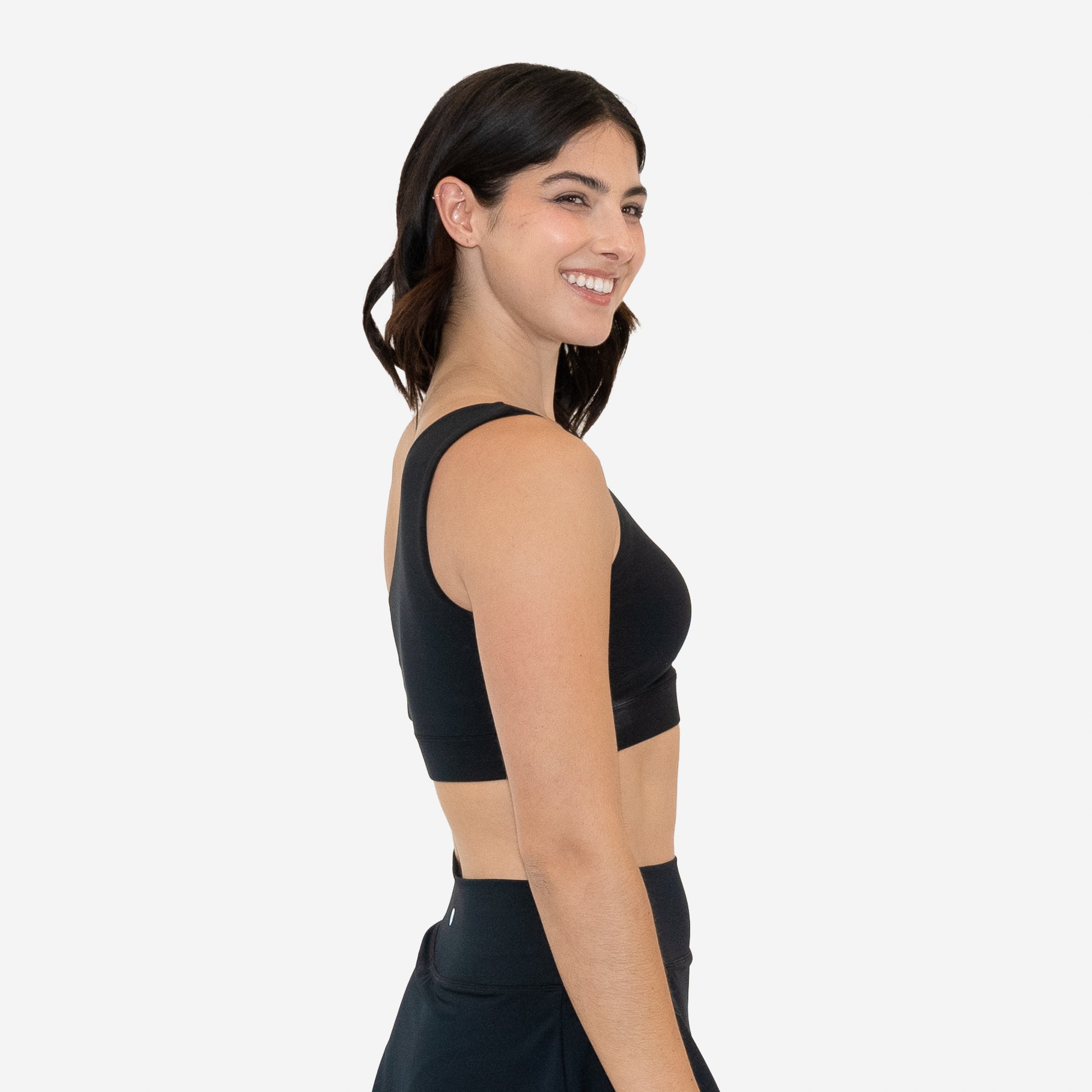 Skin One Shoulder Bra - Black - FINAL SALE