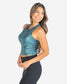 Vinyasa Crop Top - Pacific Shimmer - FINAL SALE