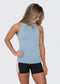 MM Bella Ribbed Tank - Steel Blue