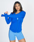 Bestie Zip Up Hoodie - Cobalt