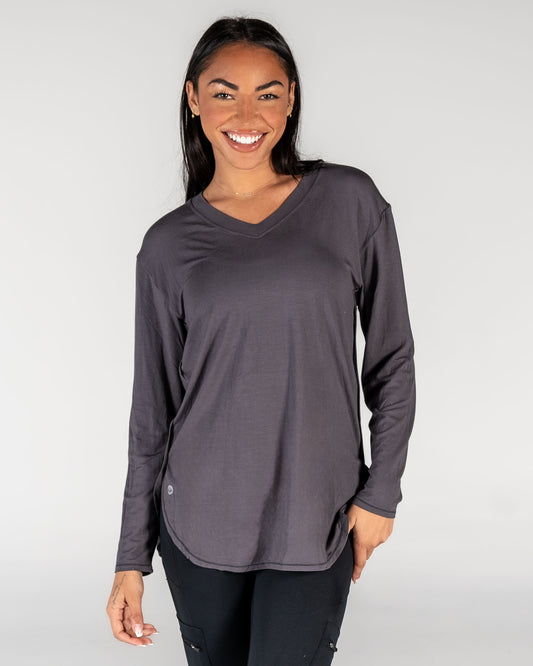 Boyfriend Long Sleeve - Granite