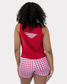 Open Back Tank - Cherry