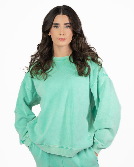 The Classic Crew - Key Lime Snow Wash