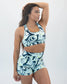 Cross Paths Sports Bra - Summer Swirl - S ONLY - FINAL SALE