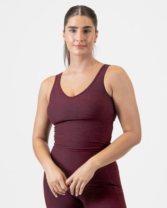 Dynamic Cropped Tank - Mulberry