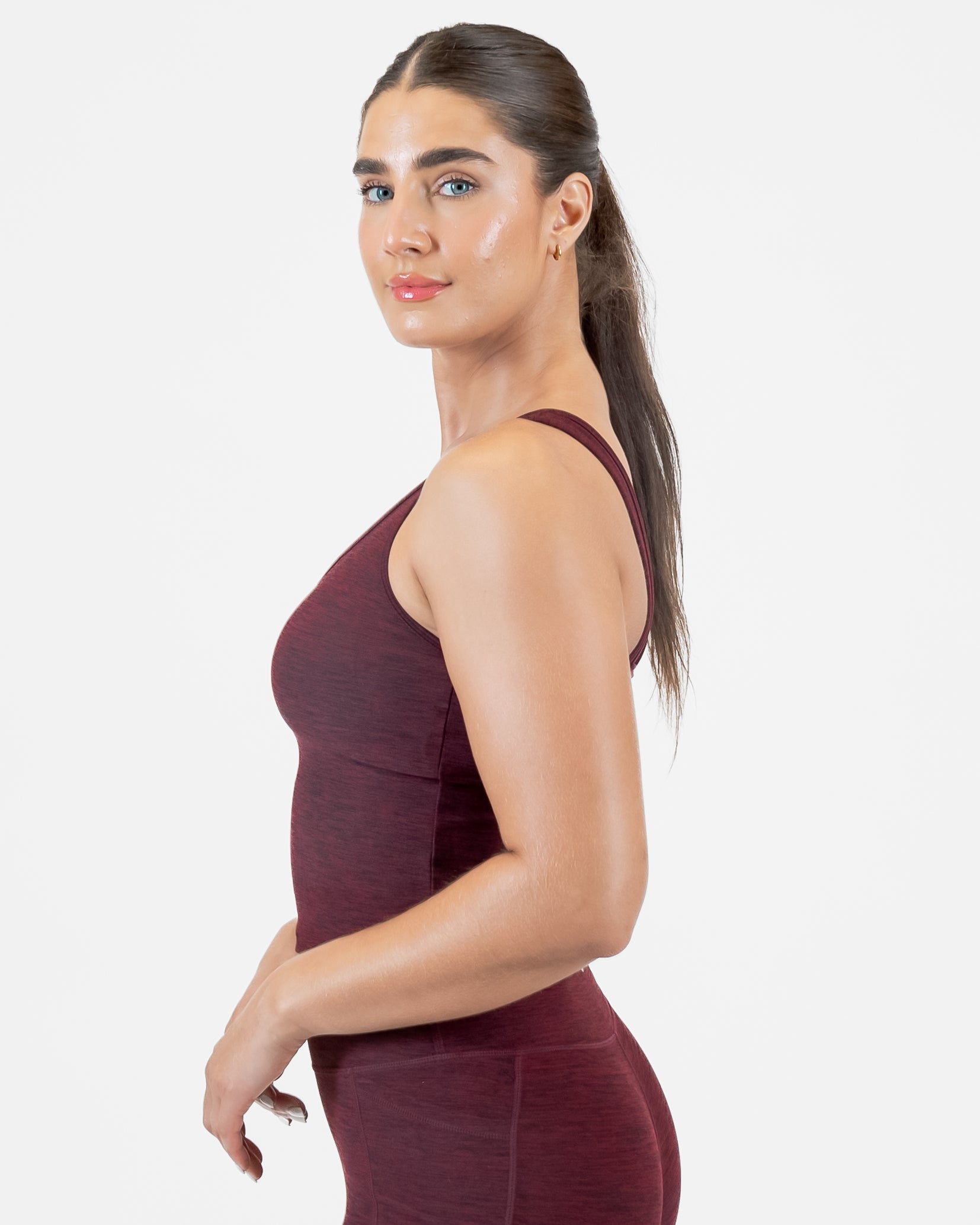 Dynamic Cropped Tank - Mulberry