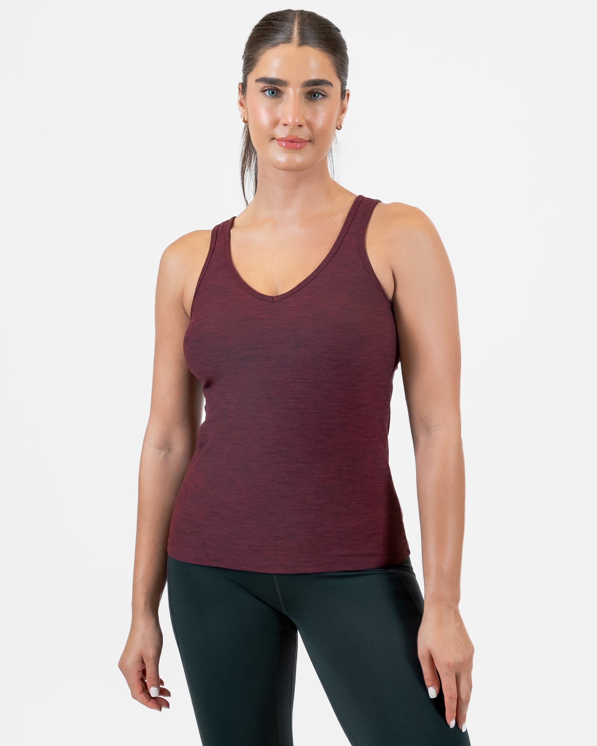 Dynamic Full Length Tank - Mulberry - S ONLY - FINAL SALE