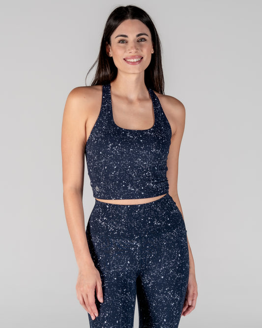 Harmony Crop Top - Navy Galaxy *ALMOST GONE*