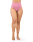 High Waisted Side Shirred Zuma Bikini Bottoms - Cherry Gingham - FINAL SALE