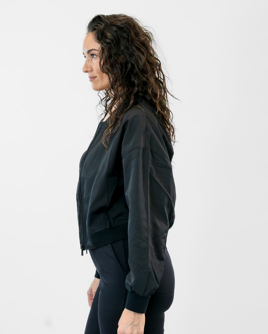 Lightweight Bomber Jacket - Black - FINAL SALE