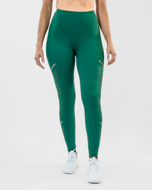 Alpine Laser Cut Leggings - Cactus