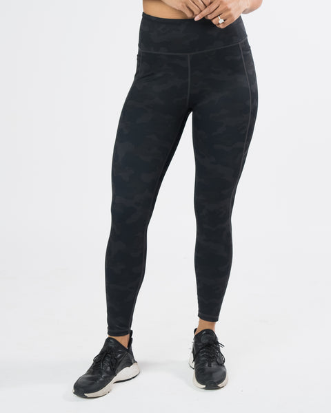 Lux Baseline 7/8 Leggings (23 in.) - Black Camo – Senita Athletics