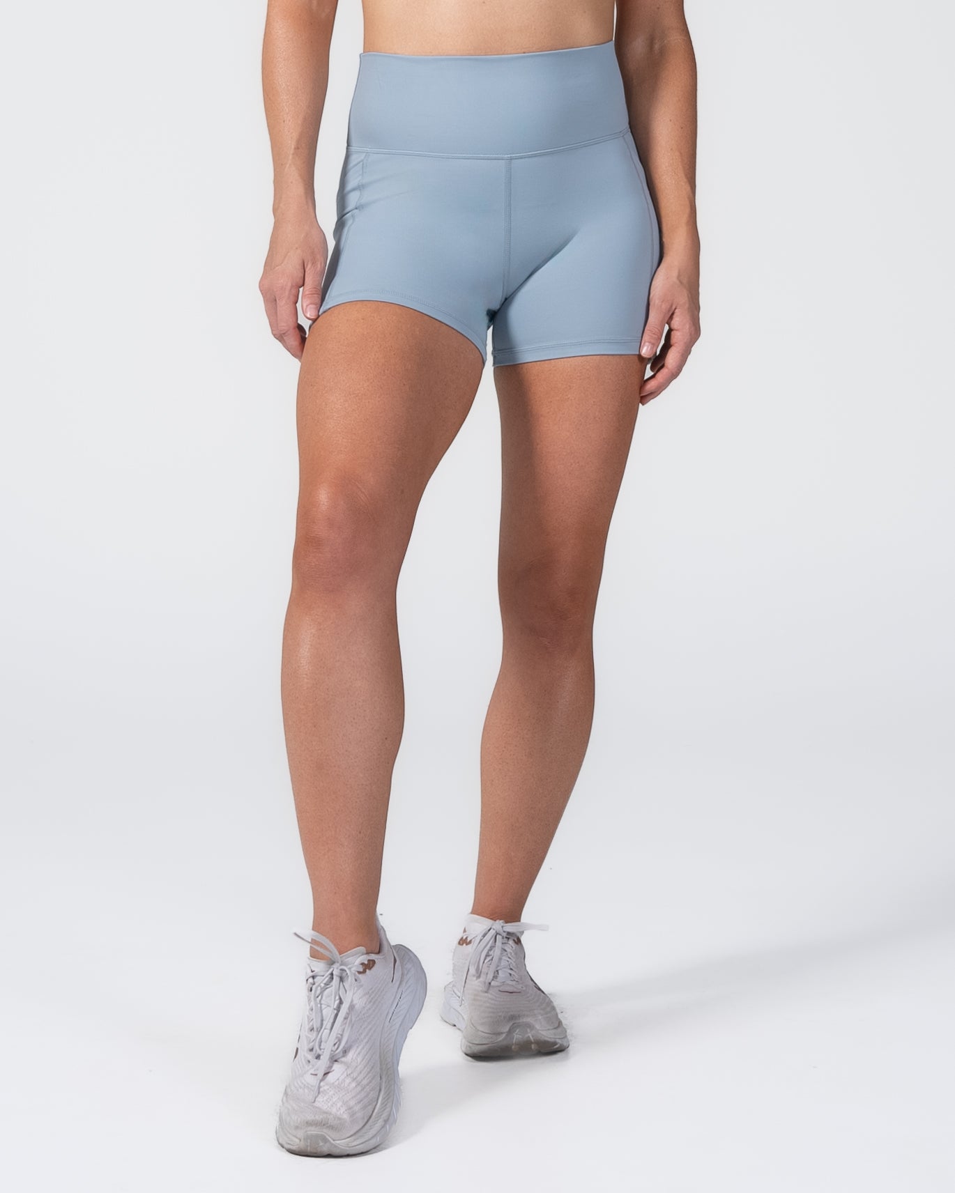 MM Lux High Waisted Rio Shorts (3.75 in. inseam) - Steel Blue