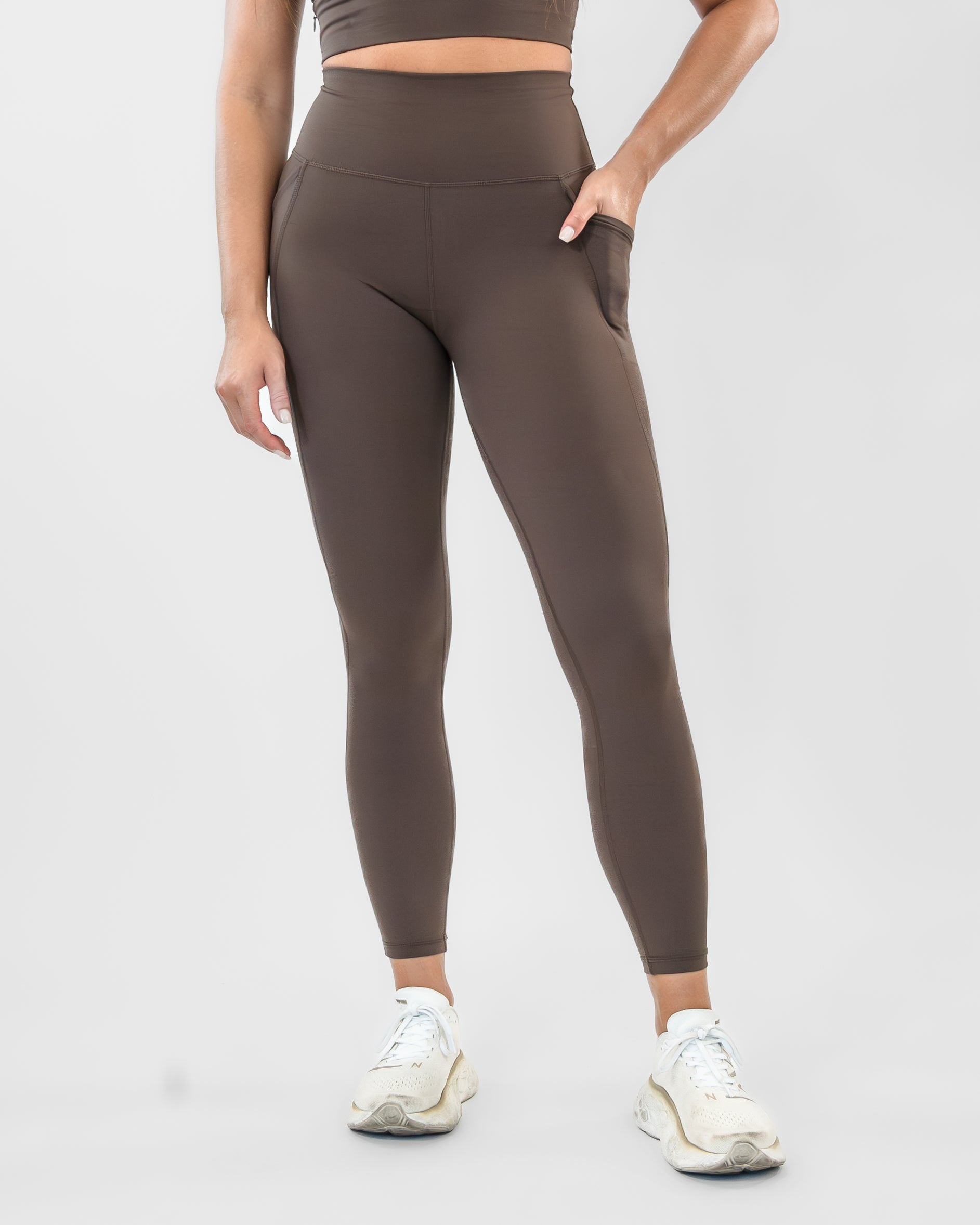 Lux Pace Leggings - Espresso - FINAL SALE