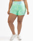 Lux High Waisted Rio Shorts (5 in.) - Key Lime Tie Dye