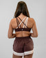 Strappy Sports Bra - Fossil/Latte/Jet Stream