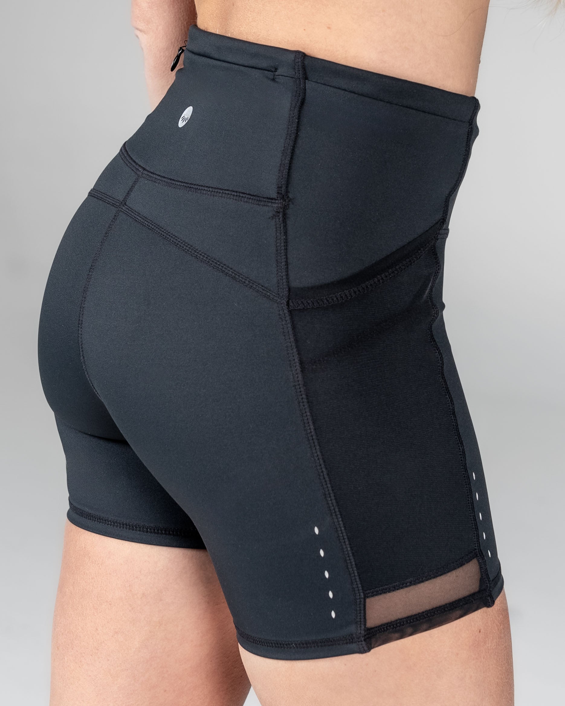 Lux Ultra Mesh Shorts (5 in. inseam) - Black