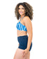 Mia Bikini Top - Marine Tidal Wave - FINAL SALE