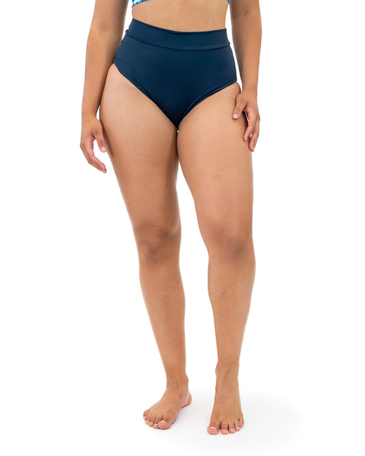 Page High Waisted Swim Bottoms - Marine - FINAL SALE