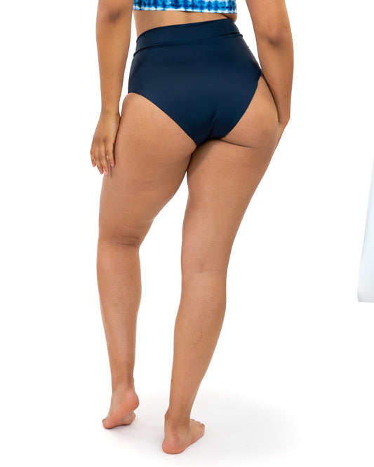 Page High Waisted Swim Bottoms - Marine - FINAL SALE