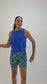 Breathetech Open Back Tank - Cobalt