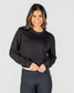 Revive Cropped Crew - Black - M ONLY - FINAL SALE