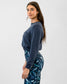 Revive Cropped Crew - Navy