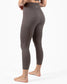 Ribbed Seamless Leggings - Espresso