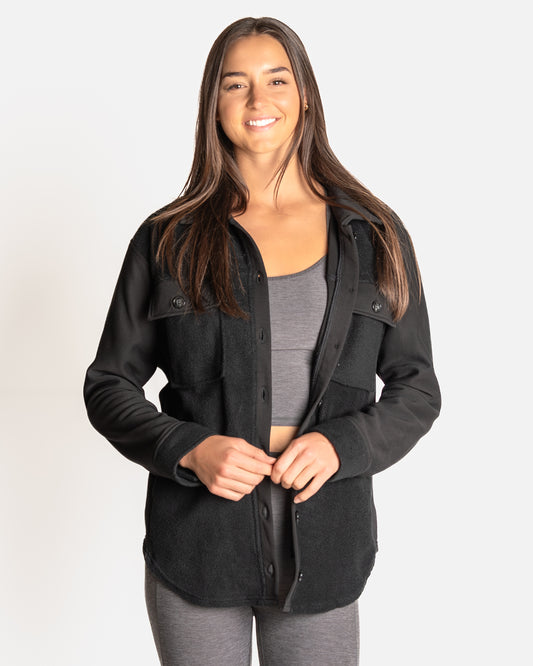 Quilted Jacket - Black – Senita Athletics