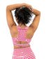 Sarah Sports Bra - Cherry Gingham