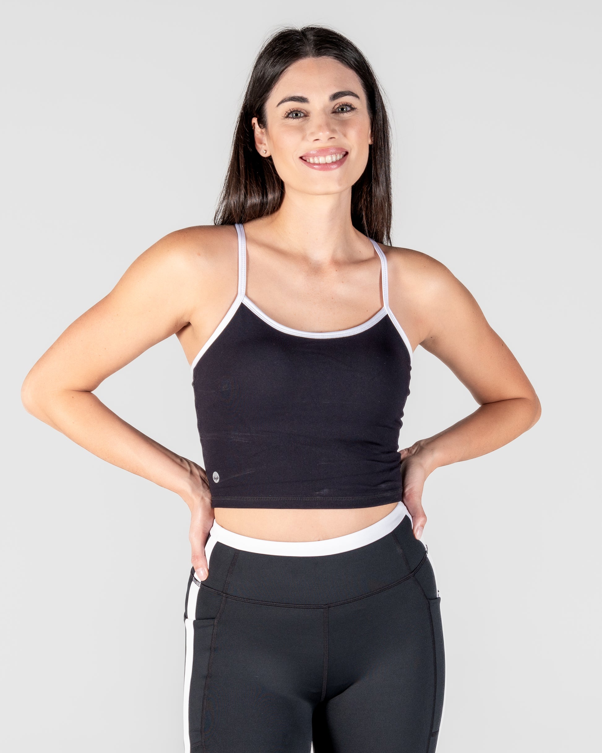 Meredith 7/8 Leggings - Black & White – Senita Athletics