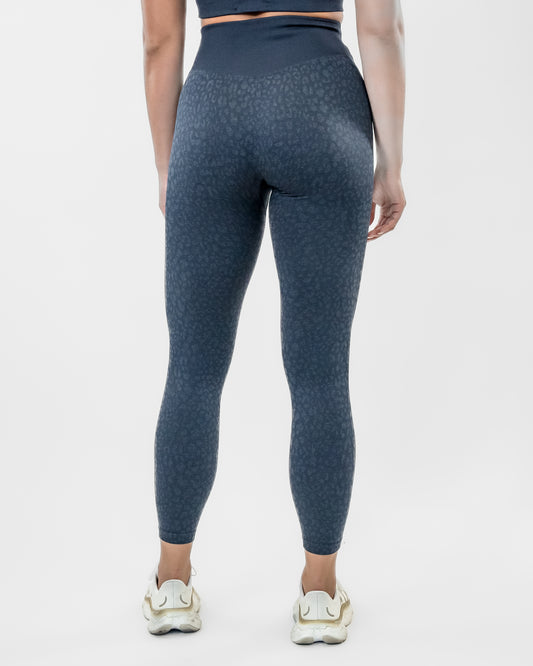 Seamless 7/8 Leggings - Midnight Cheetah