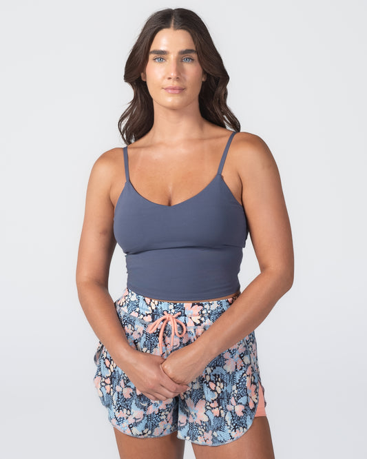 MM Skin Adjustable Crop Top - Light Navy