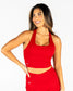 Harmony Crop Top - Cherry
