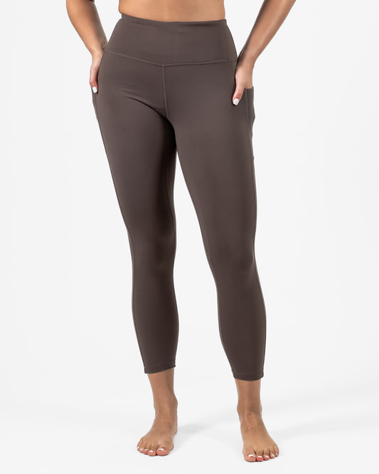Skin High Waisted Vinyasa 7/8 - Espresso