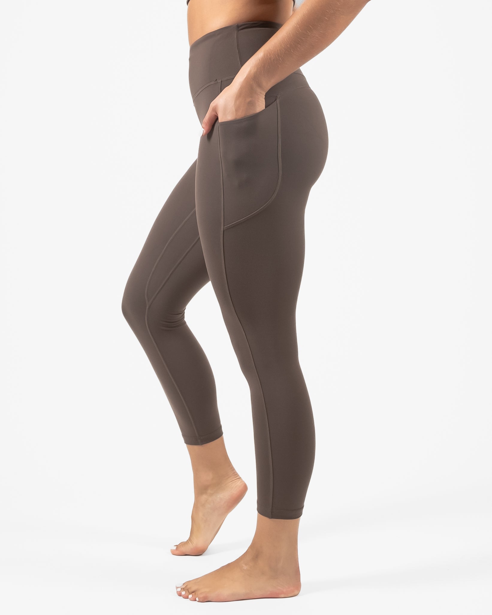 Skin High Waisted Vinyasa 7/8 - Espresso