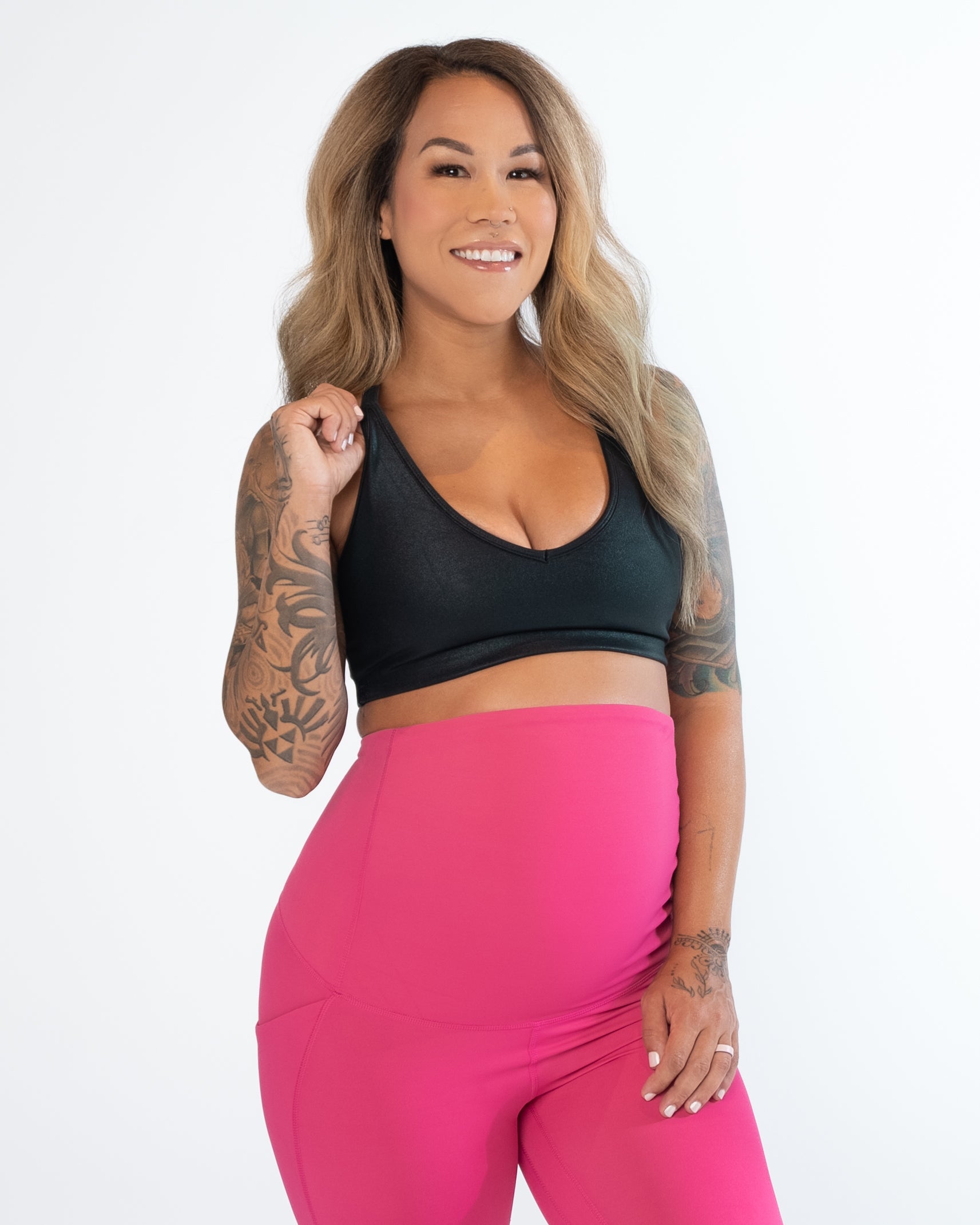 Skin Move Bra - Black Shimmer Foil - FINAL SALE