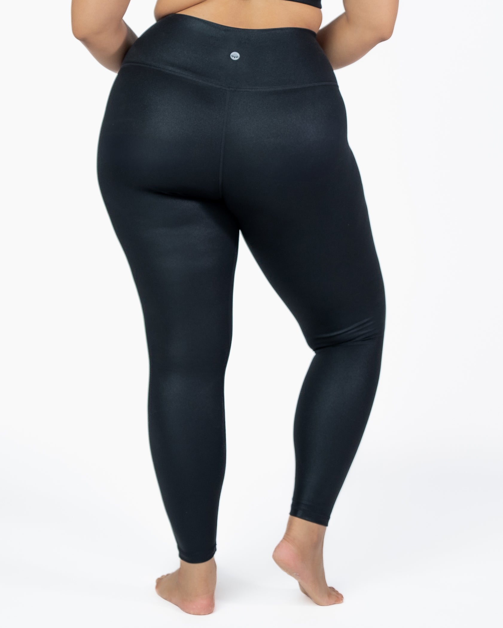 Skin Salutation Leggings - Black Shimmer Foil - FINAL SALE