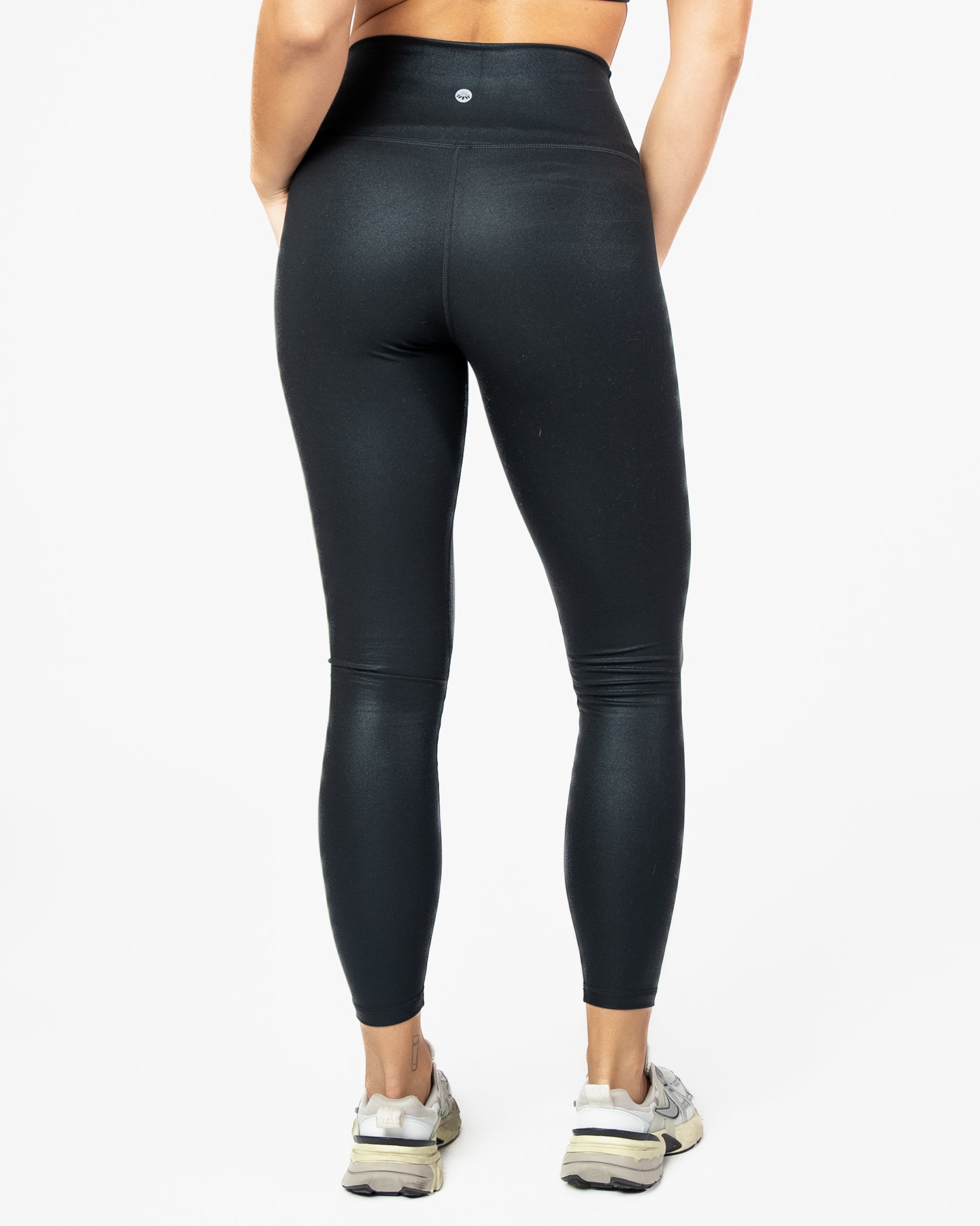 Skin Salutation Leggings - Black Shimmer Foil - FINAL SALE