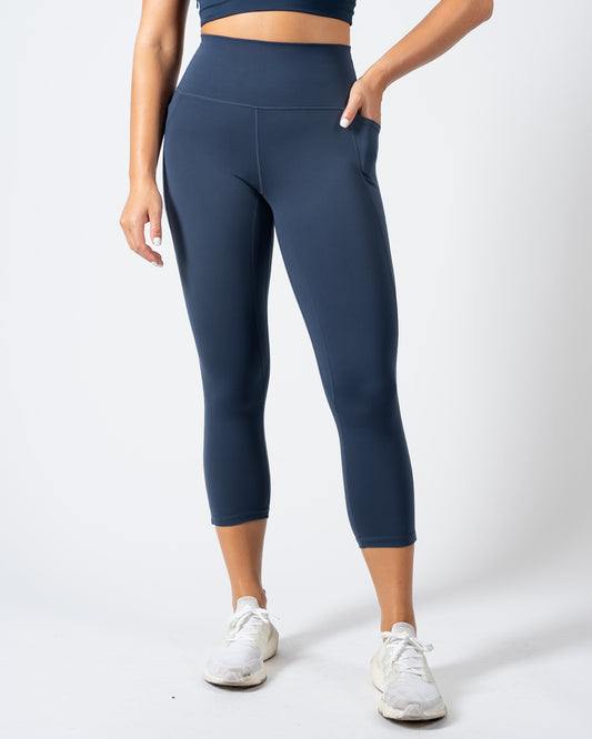 Skin Shakti Capris - Navy
