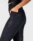 Skin Shakti Leggings (27") - Gunmetal & Rose Foil - M ONLY - FINAL SALE